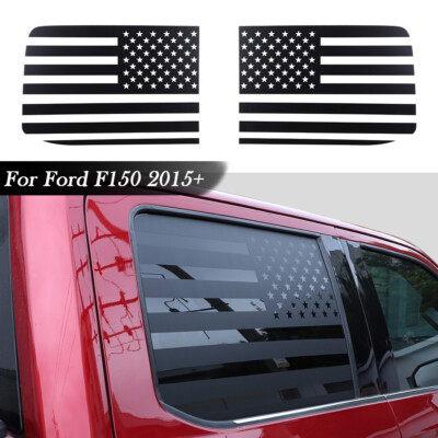 Rear Sides Window Side Trim Stickers Decal for Ford F150 15+ US Flag ...