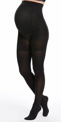 NIP Spanx Mama Tights sz B Very Black Opaque Mid Thigh Shaping - Picture 5 of 5