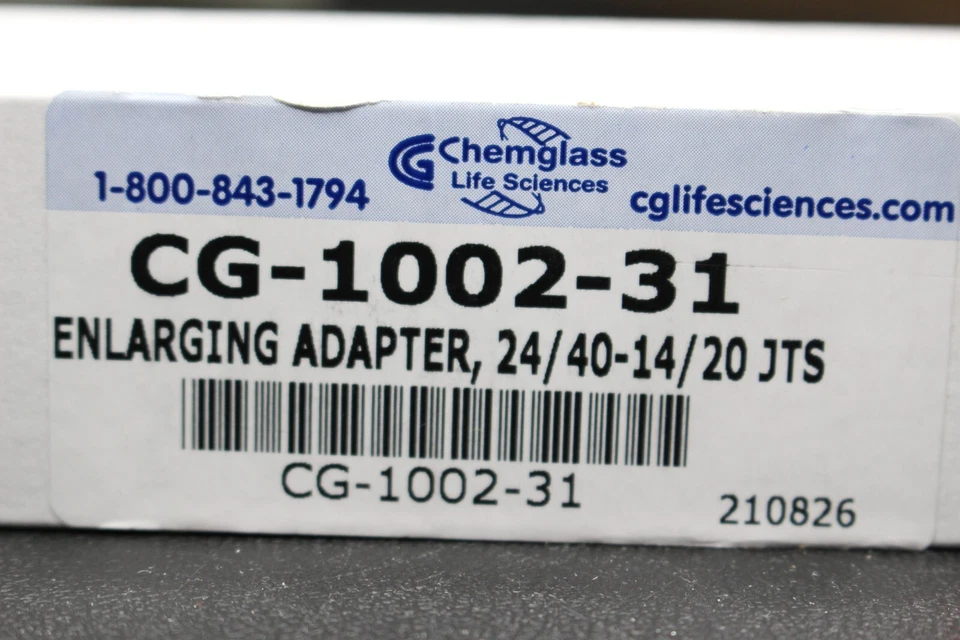 NEW Chemglass Connecting Adapter 24/40 Outer 14/20 Inner Enlarging CG-1002-31 - Image 4 of 4