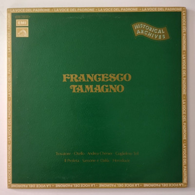 Francesco Tamagno gatefold vinyl record EMI La Voce Del Padrone Tested Works