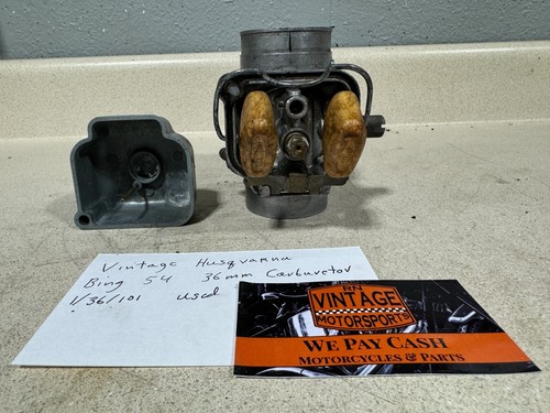 Vintage Husqvarna Bing 54 Carburetor 36mm Code 1/36/101 Used - Picture 14 of 14