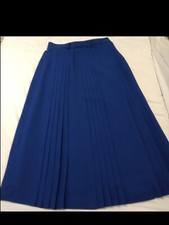 Vintage lined pleated SKIRT size 12 - designer made - excellent condition