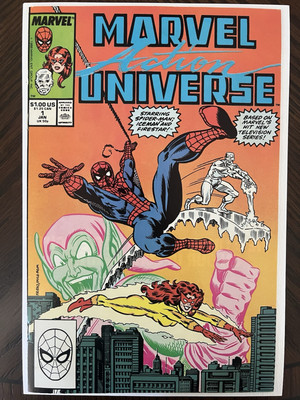 Spider-Man Marvel Action Universe #1 Amazing Friends Firestar, Iceman 1988 