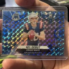 2024 Panini Mosaic - NFL Debut Drake Maye #273 Reactive Blue Mosaic Prizm (RC)