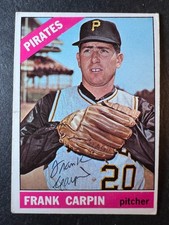1966 Topps Frank Carpin #71 signed autograph