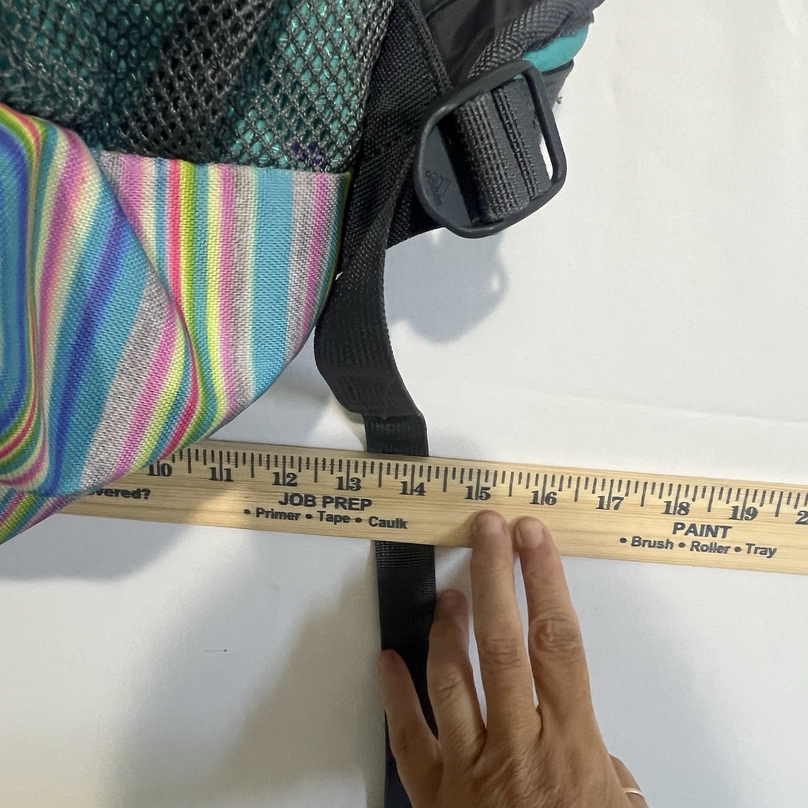 Turquoise Multi Colored Adidas Extra Large Back P… - image 12