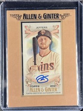 Jeffers, Ryan - 2021 Allen & Ginter - Framed Mini Autograph