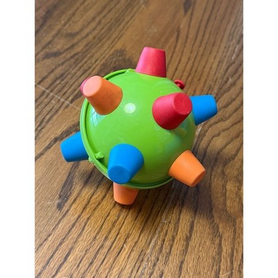 Vintage Ertl Bumble Ball Motorized Vibrating Sensory Toy 1990s Retro Green Multi