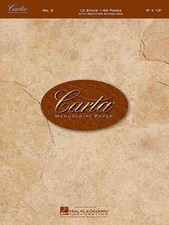 Carta Manuscript Paper, No. 8: 12 Stave with Notation Guidelines (English) Spira