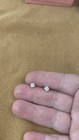 14K White Gold Diamond Stud Earrings 0.70 TCW Mined Diamonds — photo 1