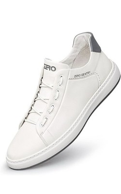 ZRO Zero Gentry Men's Leather Stylish Fashion Slip-On Sneakers US Size 9.5 White