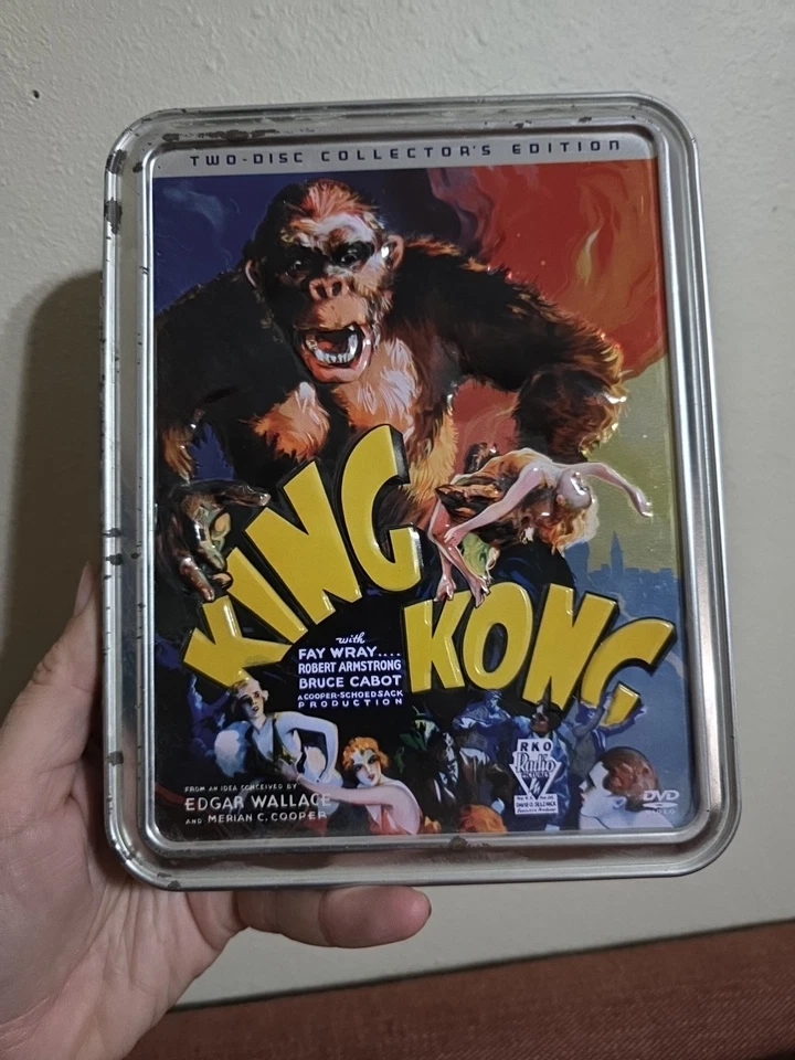 King Kong DVD Metal Tin Case 2 Disc Collectors Ed. - Classic Adventure Horror - Image 2 of 4