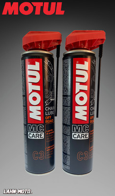 2 x 400ml MOTUL Kettenspray Motorrad MOTUL MC CARE C3 CHAIN LUBE OFF ROAD
