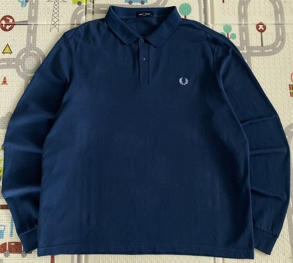 Men Fred Perry Shirt Navy 44