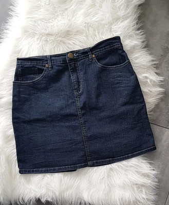 ZARA Jeans Rock High Waist DENIM Minirock Shorts Kleid Crop Top Bluse H&M S 36