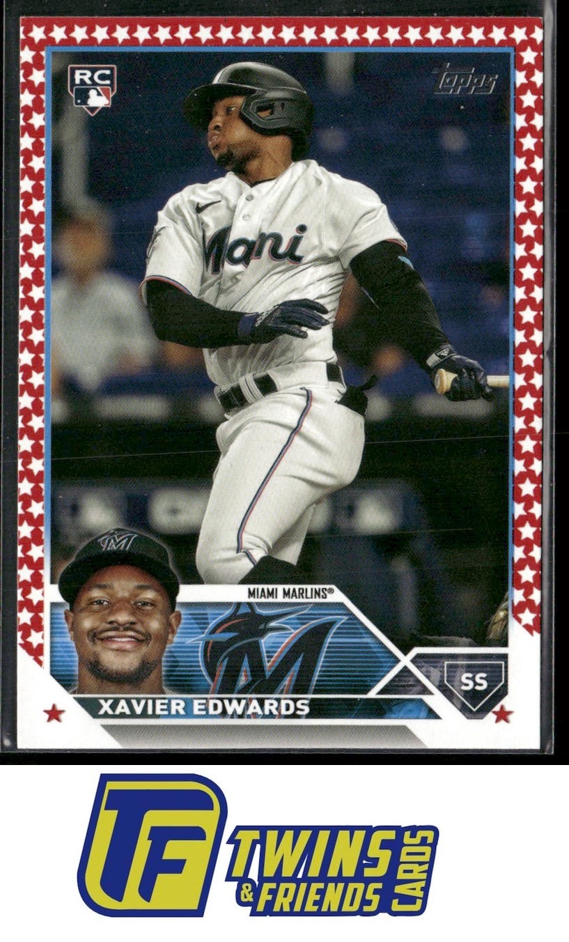 2023 Topps Update #US296 Xavier Edwards Independence Day #/76