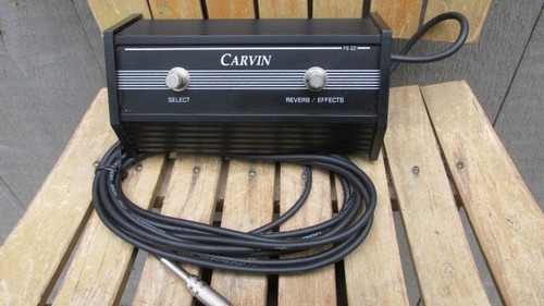 CARVIN FS 22 FOOTSWITCH CONTROLLER PEDAL 2-BUTTON REVERB EFFECTS
