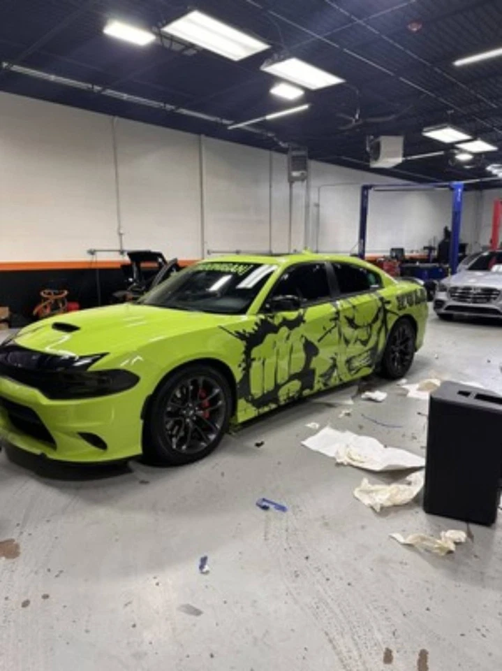 Sticker For Dodge Charger Side Scat Pack Angry Hulk Design Vinyl Graphics Decal - Image 2 of 4