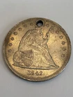 1842 seated liberty dollar
