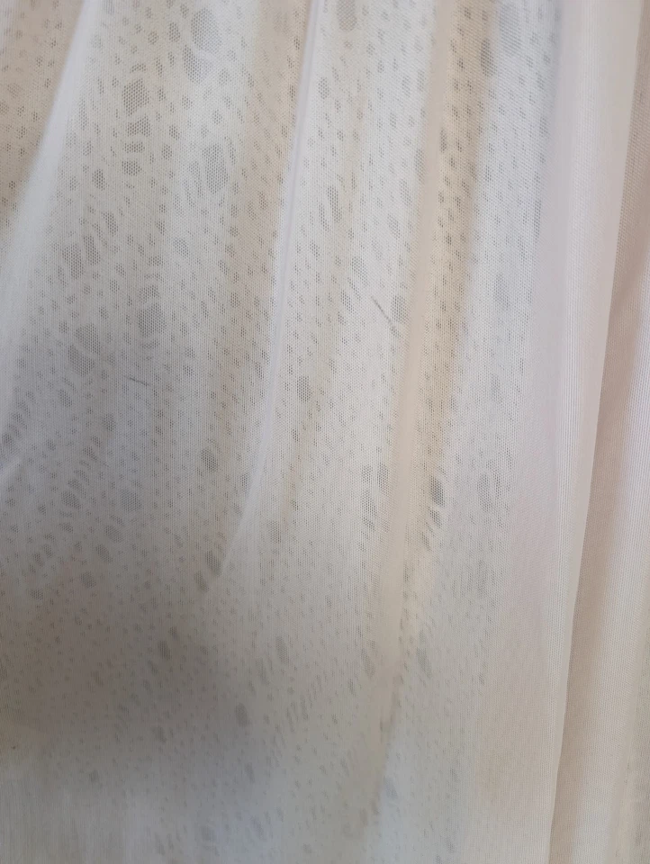 FREE PEOPLE Luscious Lagoon Web Lace Slip Dress Mini White Beige Size Small - Image 4 of 4