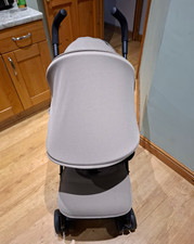 Silver Cross Single Folding Pushchair Stroller Grey And Black
