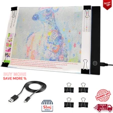 A4 LED Light Pad  Diamond Art Light Box Tracing Light Board With 3 Brightness Le