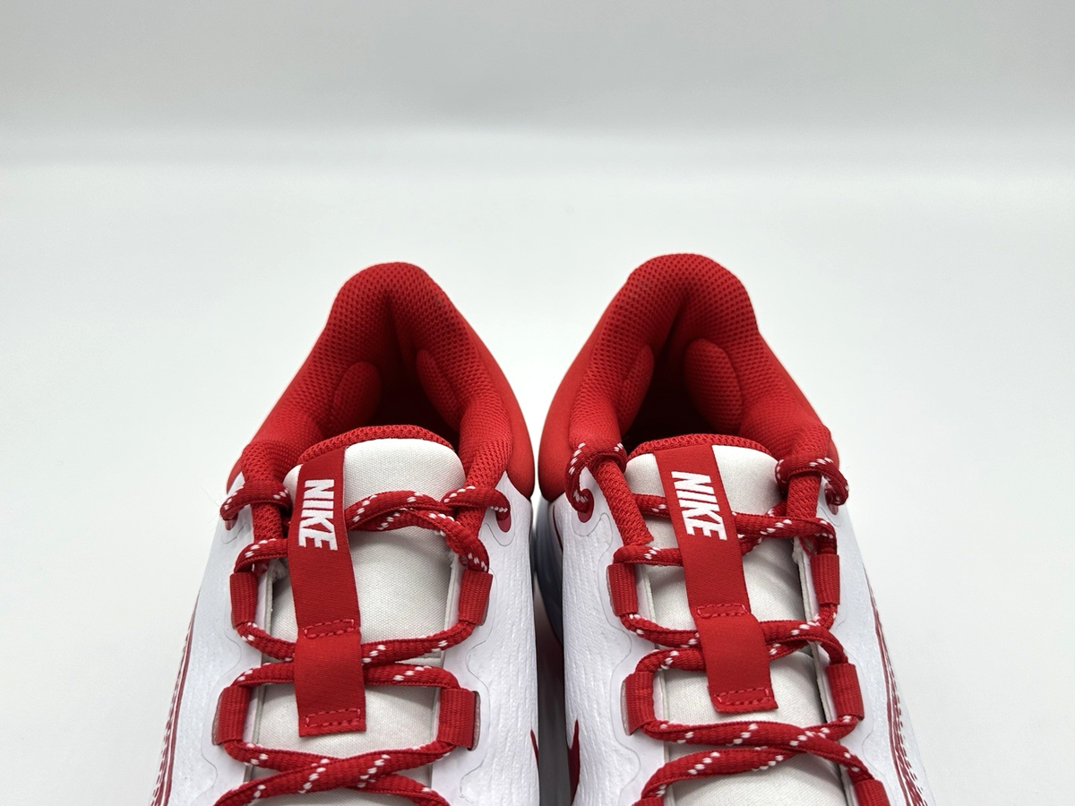 Nike Alpha Huarache Elite 4 Low Men\'s Cleats - Sz 9,  USED FD6255-105, Red/White Amazon.com | Nike Alpha Huarache Elite 4 Low Men main image 2