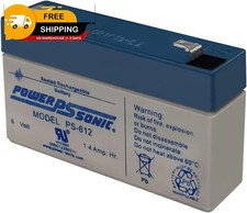 Ps-612 6 Volt 1.4ah Rechargeable Sealed Lead Acid Battery Ps-612 6 Volt 1.4ah Rechargeable Sealed Lead Acid Battery