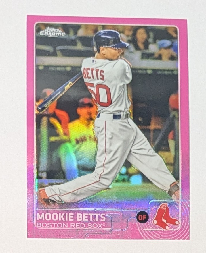 2015 Topps Chrome - Mookie Betts #67 Pink Refractor