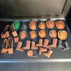 Louis Marx Johnny West Best Of The West Accessories Lot Hats Shoes Satchels