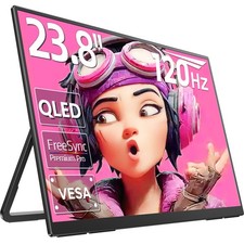 Eviciv 23.8" Portable Monitor 120Hz Gaming Screen 1080P FHD For Gaming Computer