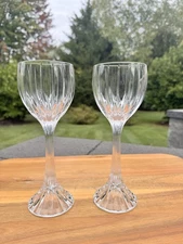 Mikasa Park Lane Crystal Wine Hock 8 1/4”  Tall Wine Glass 6 Oz~Set Of 2