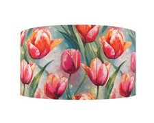 1 inch 1 yard Tulip Spring Summer flower Printed Grosgrain Ribbon 1273125
