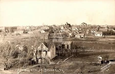 Beaver City NE Nebraska Birds Eye Town View RPPC Photo Postcard COPY
