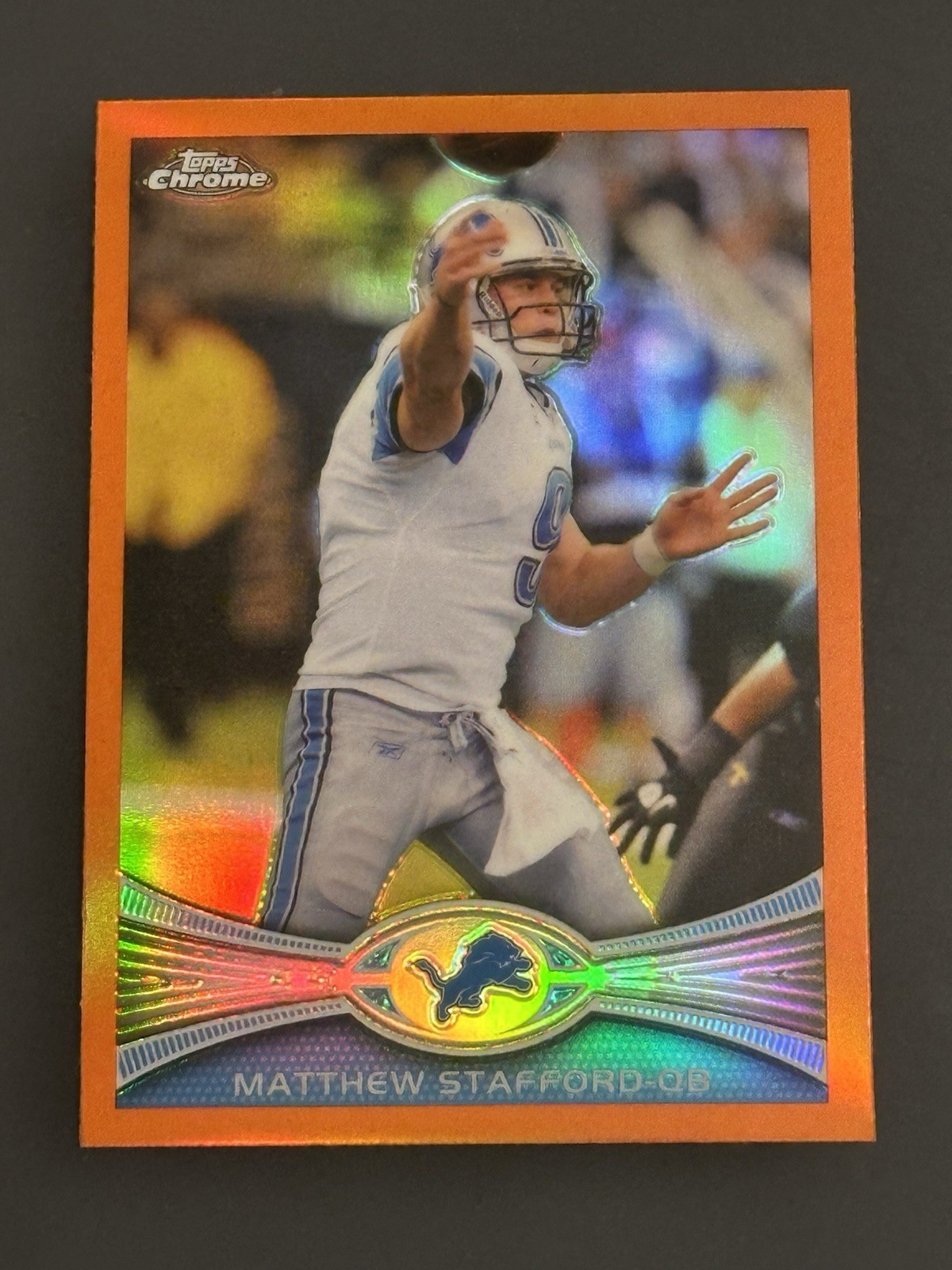 2012 Topps Chrome - Matthew Stafford #126 Orange Refractor