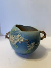 ROSEVILLE POTTERY 6" BLUE APPLE BLOSSOM JARDINIERE