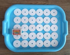 OMN SET of DIY 34 pcs HANDMADE BIG  WHITE  PLASTIC  WASHERS  4.6 CM FOR  M6 +