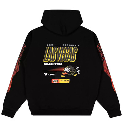 Disney x Formula 1 Las Vegas 2025 Grand Prix Black 3D Pullover Hoodie