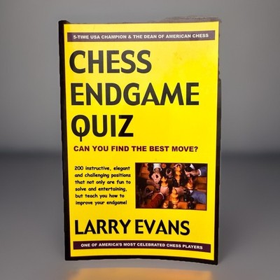 Chess Endgame Quiz by Larry Evans (2002, Trade Paperback)