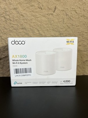 TP-LINK Deco X20 AX1800 Whole Home Mesh WiFi 6 System - 1800 Mbps (2-Pack)