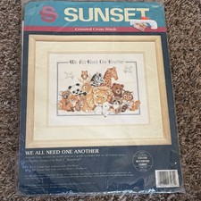 Dimensions Sunset Counted Cross Stitch Kit 13561 "We All Need One Another"