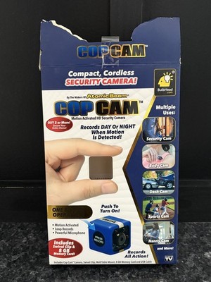 Atomic Beam Cop Cam Motion Activated HD Security Camera   Compact Cordless