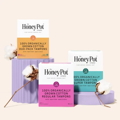 The Honey Pot Company - Multipack - 54 ct - 100% Organic Tampons w/Bio Plasti... - Picture 4 of 8
