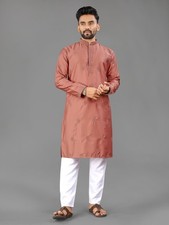 Men Kurta Set Pakistani Kurta Pyjama Indian Suits Sherwani Wedding Party Groom L
