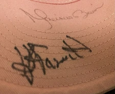 MARIANO RIVERA WSC MVP SAVE LEADER YANKEES HOF  AUTOGRAPH VINTAGE VISOR + 2 More