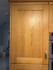 Solid Oak Shaker Style Kitchen Cupboard Doors Complete With Handles And Hinges