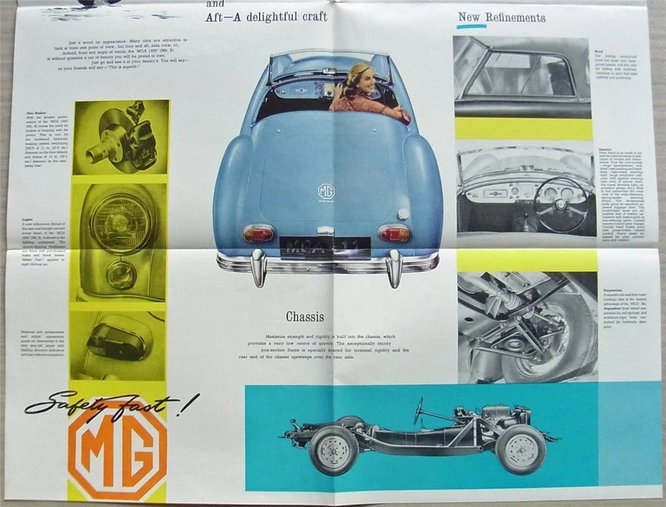 MG MGA 1600 MK II Car Sales Brochure July 1961 #H.6120 23/34 (38136) 7/61-75m - Image 4 of 4