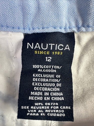 Nautica 2-Deck Shorts Set Boy’s Sz 12 & Sz 10 White Cotton Chino Shorts EUC. - Picture 3 of 8