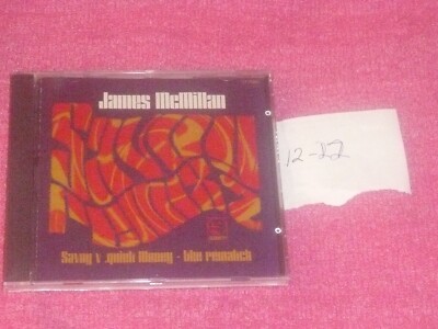 Brand New James McMillan CD / Savoy v .quiet Money - the rematch / Denon Japan
