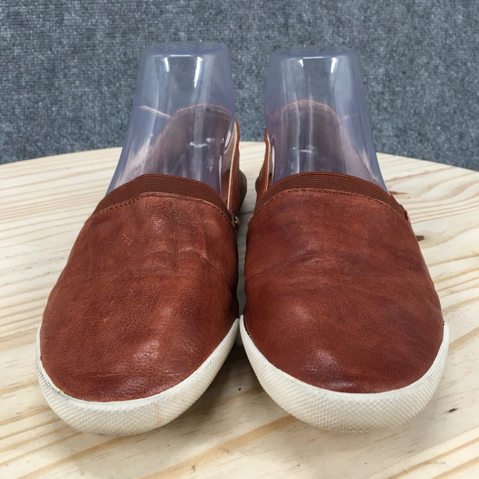 Zapatos Frye Para Mujer 8.5M Melanie Pisos Mocasín Sin Cordones Cuero Marrón Informal Comodidad Foto 4 de 4